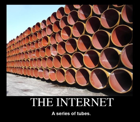 Image result for the internet is a series of tubes