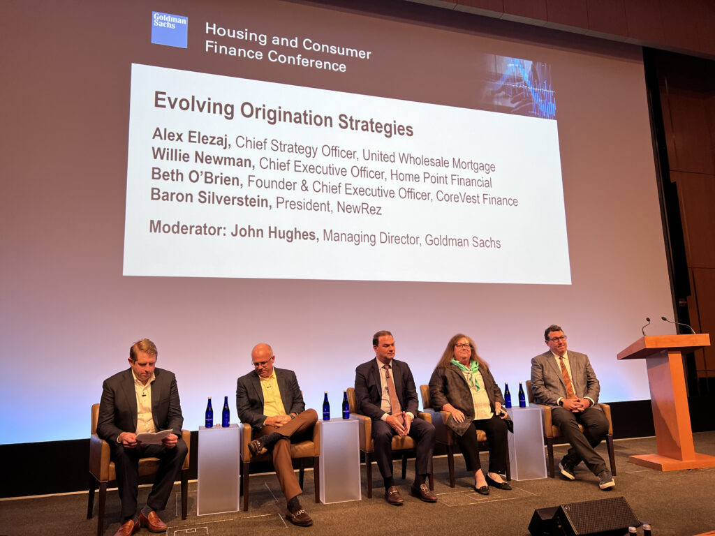 Mortgage Origination Strategies - Goldman Sachs Housing & Consumer Finance Conference 2022 - The Basis Point Live Blog