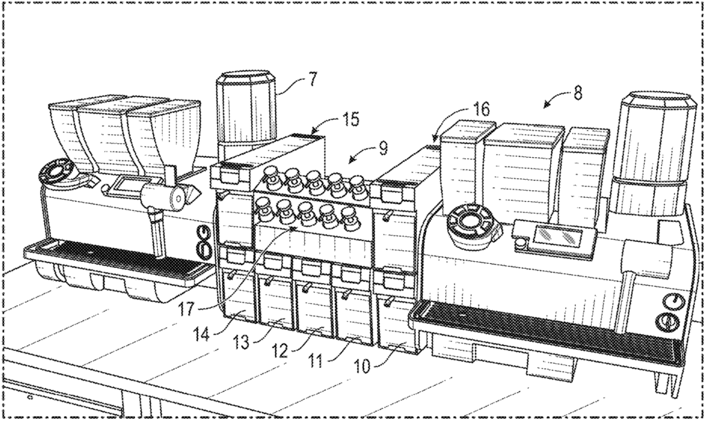 Starbucks robot barista - patent drawing - The Basis Point