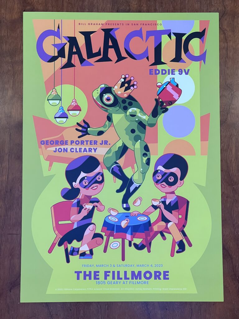 Galactic Fillmore San Francisco 2023 poster - Friday Funk The Basis Point