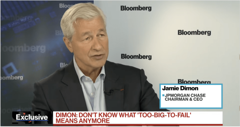 JPMorgan CEO Jamie Dimon - I don't know what Too Big To Fail Means Anymore - Bloomberg - via The Basis Point
