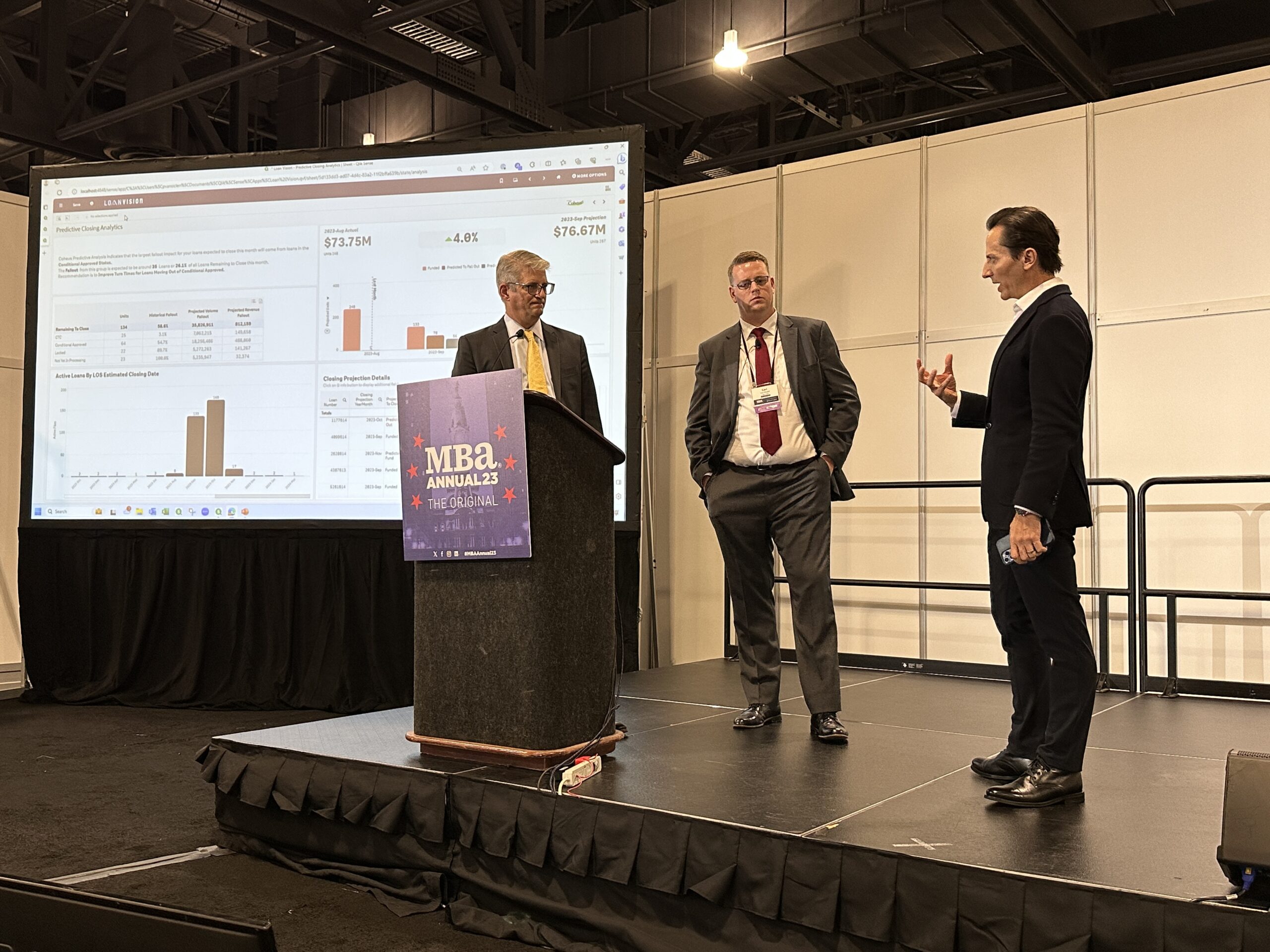 Julian Hebron On-Stage Feedback for Carl Wooloff Loan Vision and Paul Van Siclen Teraverde at Mortgage Technology Showcase, MBA Annual 2023 - The Basis PointJPG