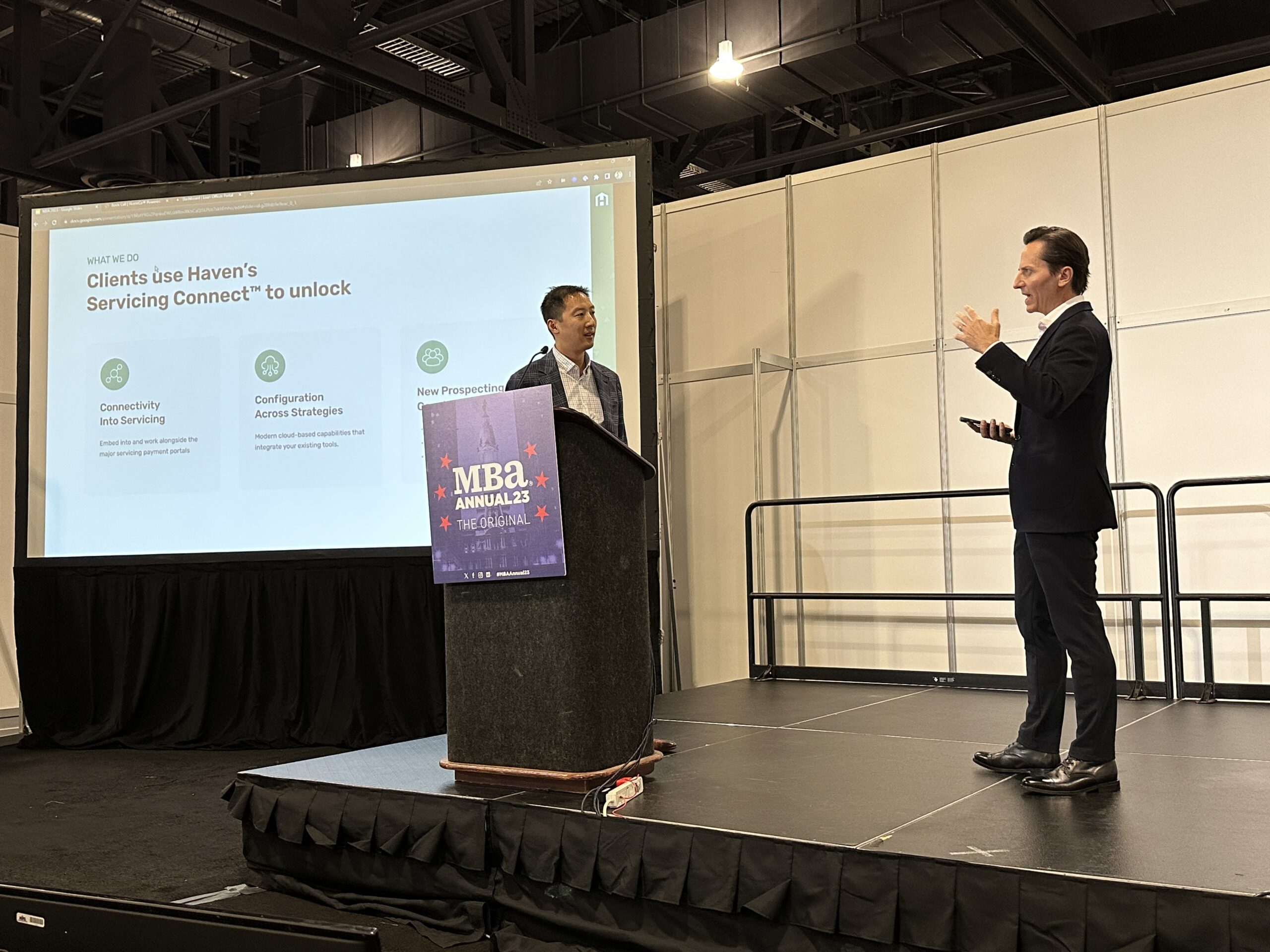 Julian Hebron On-Stage Feedback for Haven Jonathan Chao at Mortgage Technology Showcase, MBA Annual 2023 - The Basis Point