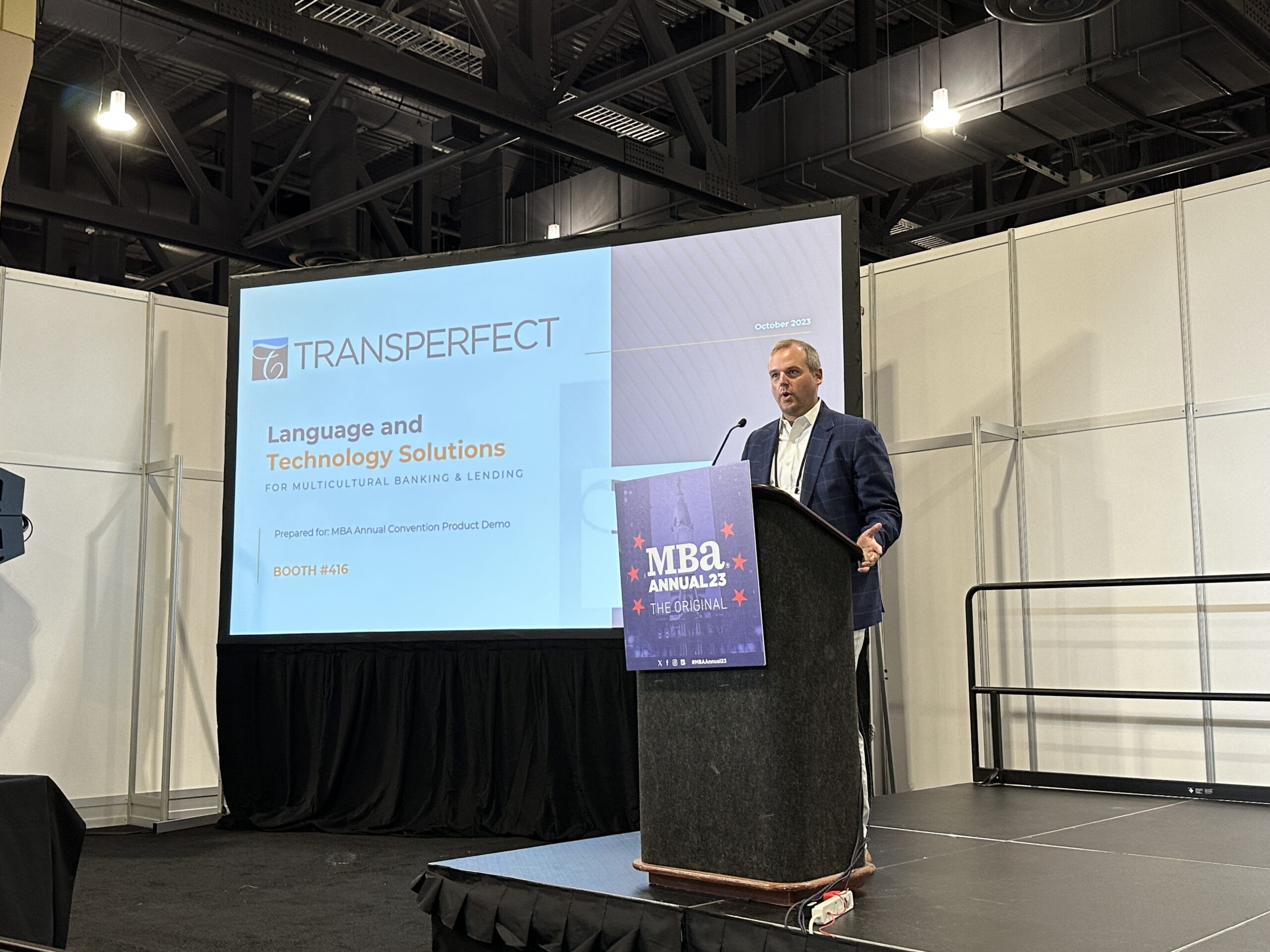 TransPerfect Tom Emery at Mortgage Technology Showcase, MBA Annual 2023 - The Basis Point